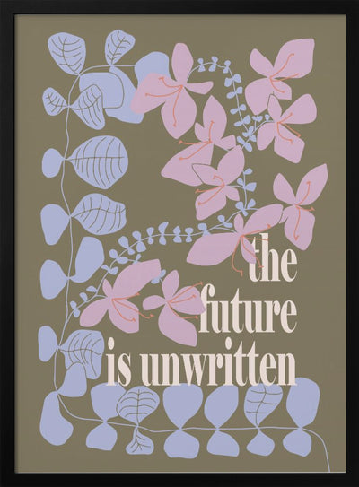 The future is unwritten - Stretched Canvas, Poster or Fine Art Print I Heart Wall Art