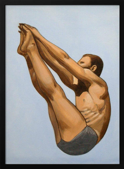 Male Diver I - Stretched Canvas, Poster or Fine Art Print I Heart Wall Art