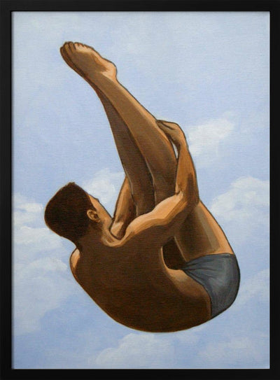 Male Diver II - Stretched Canvas, Poster or Fine Art Print I Heart Wall Art