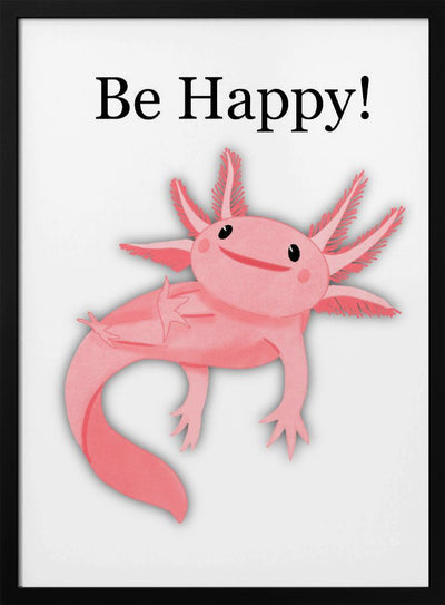 Be Happy! - Stretched Canvas, Poster or Fine Art Print I Heart Wall Art