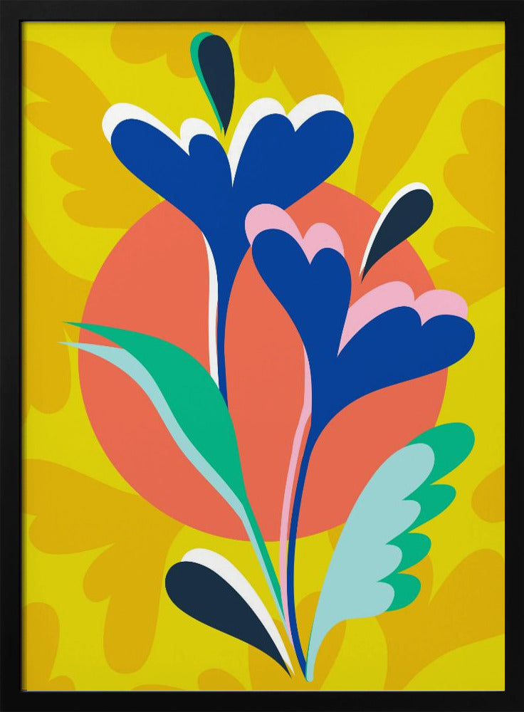 Floral Harmony - Stretched Canvas, Poster or Fine Art Print I Heart Wall Art
