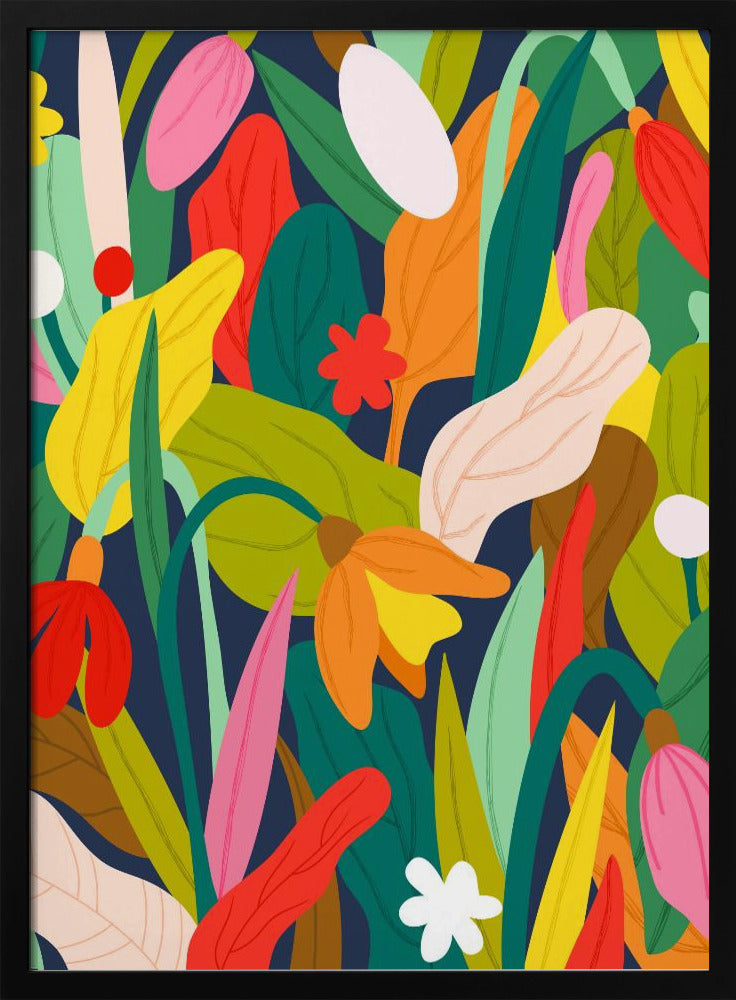 Botanical Symphony - Stretched Canvas, Poster or Fine Art Print I Heart Wall Art