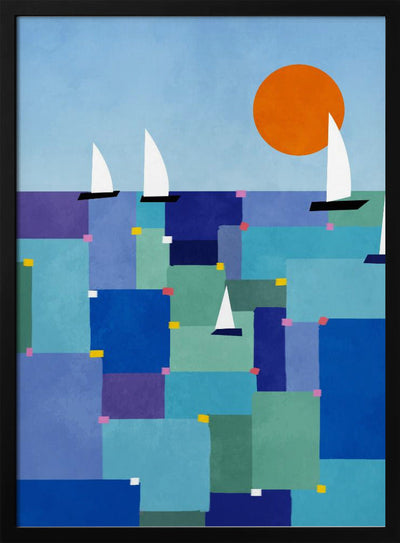 Radiant Ocean Voyage - Stretched Canvas, Poster or Fine Art Print I Heart Wall Art