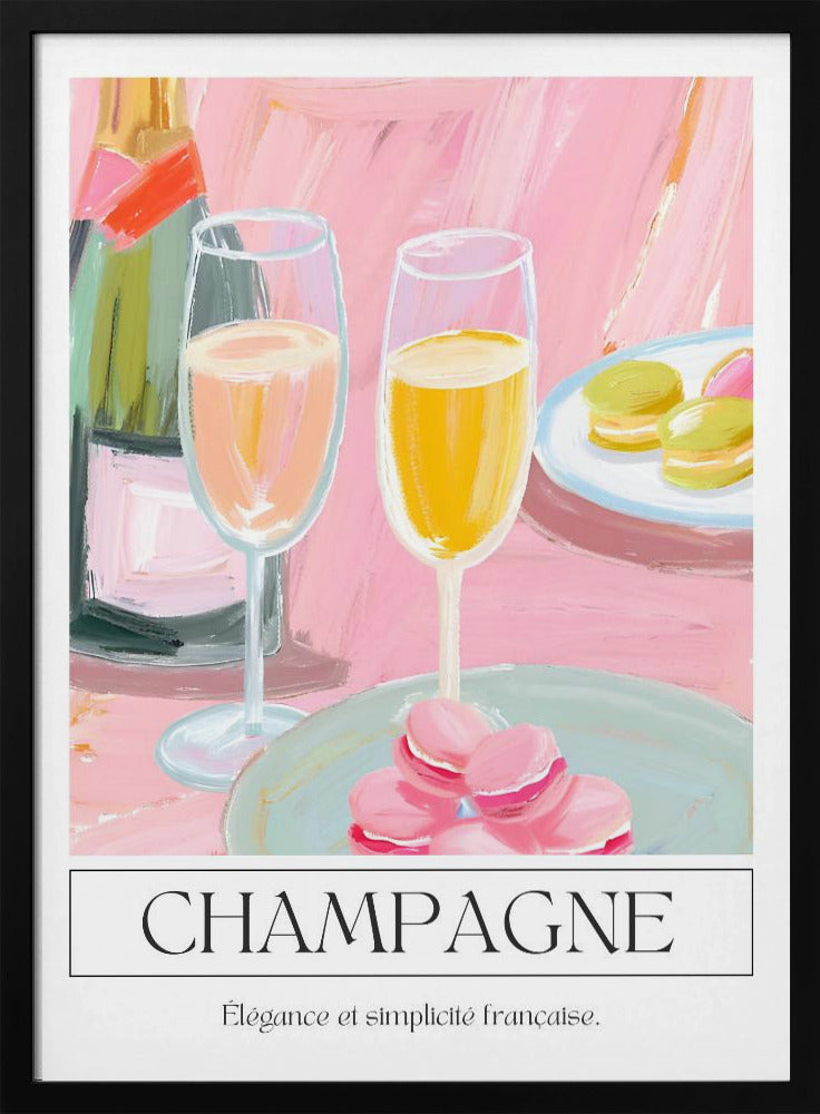 Champagne - Stretched Canvas, Poster or Fine Art Print I Heart Wall Art