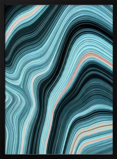 Aqua Drift - Stretched Canvas, Poster or Fine Art Print I Heart Wall Art