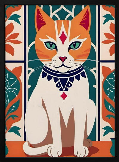 Majestic Feline Charm - Stretched Canvas, Poster or Fine Art Print I Heart Wall Art