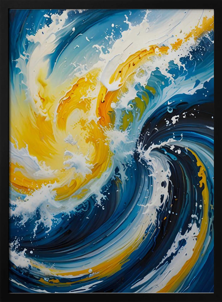 Oceanic Whirlwind - Stretched Canvas, Poster or Fine Art Print I Heart Wall Art