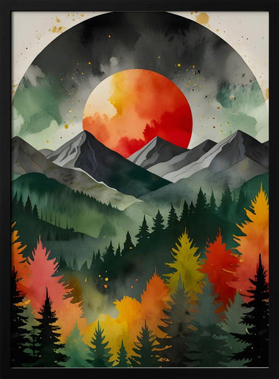 Eclipse Over the Wild - Stretched Canvas, Poster or Fine Art Print I Heart Wall Art