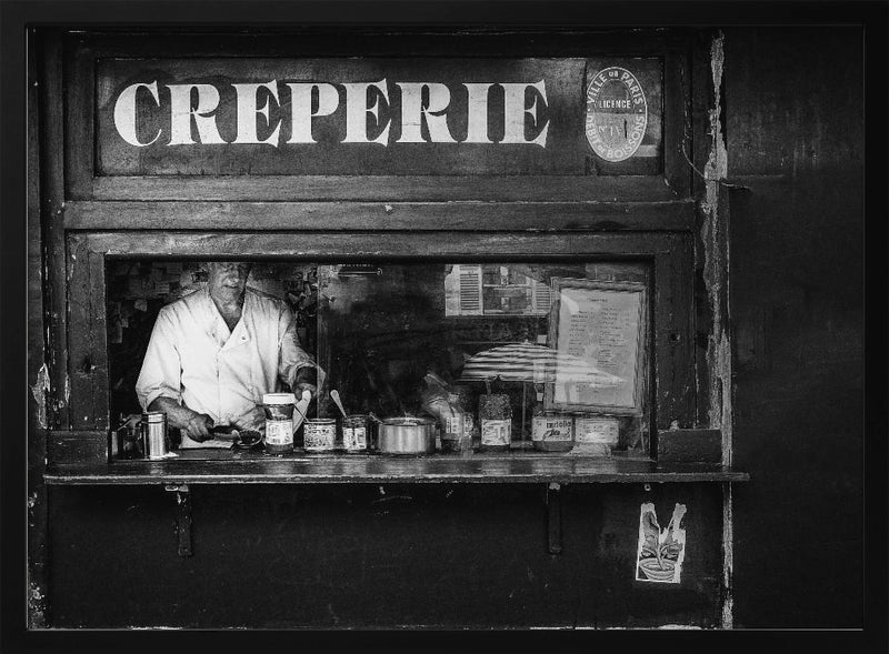 Creperie Montmartre - Stretched Canvas, Poster or Fine Art Print I Heart Wall Art