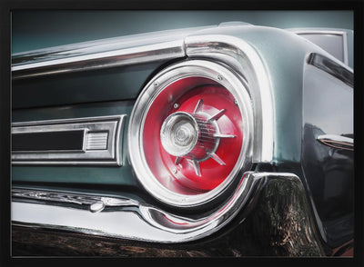 American classic car Galaxie 500 1964 Rear - Stretched Canvas, Poster or Fine Art Print I Heart Wall Art