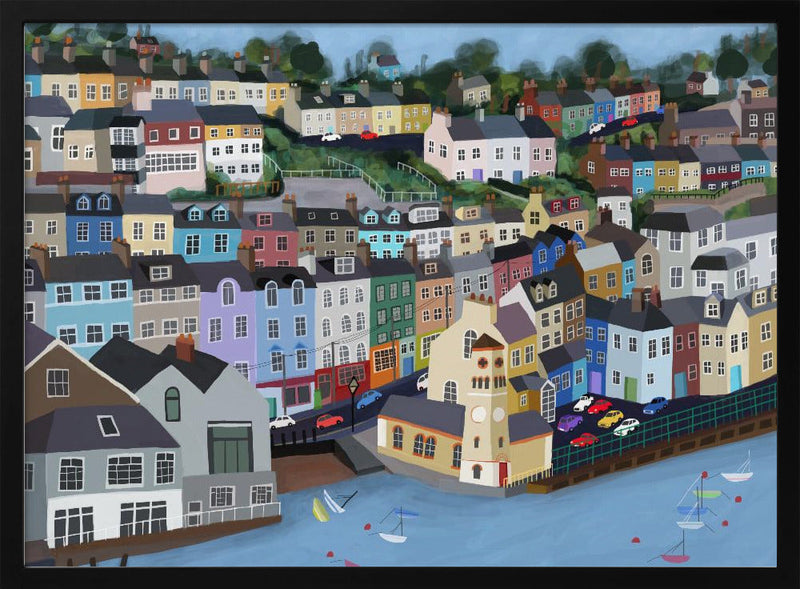 Lovely Cobh, Ireland by Irish Artist Carla Daly - Stretched Canvas, Poster or Fine Art Print I Heart Wall Art