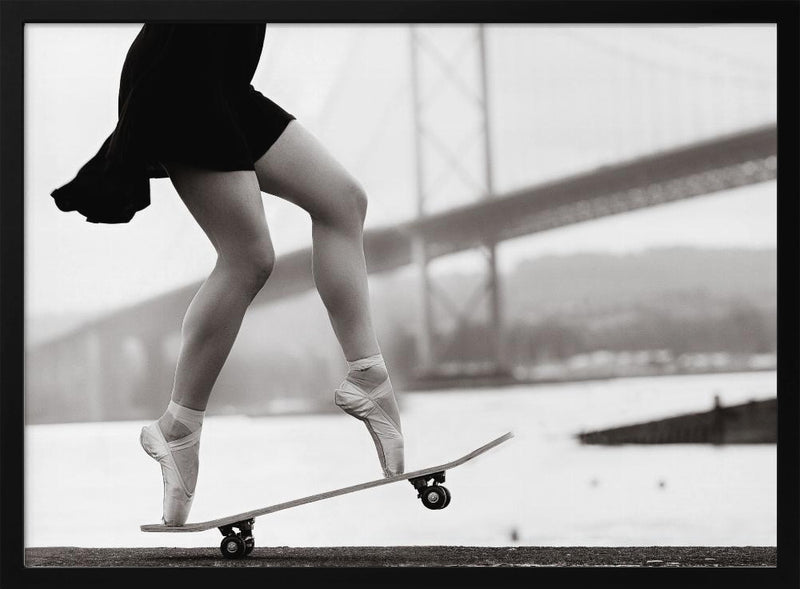 Skater Girl - Stretched Canvas, Poster or Fine Art Print I Heart Wall Art