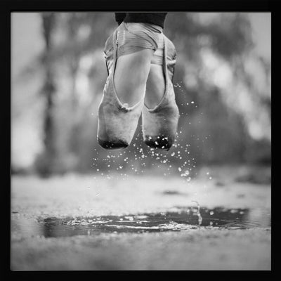 The day we went jumping in puddles - Square Stretched Canvas, Poster or Fine Art Print I Heart Wall Art