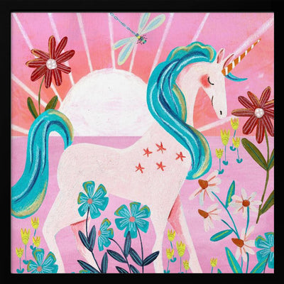 Unicorn - Square Stretched Canvas, Poster or Fine Art Print I Heart Wall Art