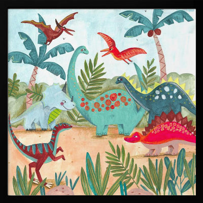 Dinosaurus - Square Stretched Canvas, Poster or Fine Art Print I Heart Wall Art