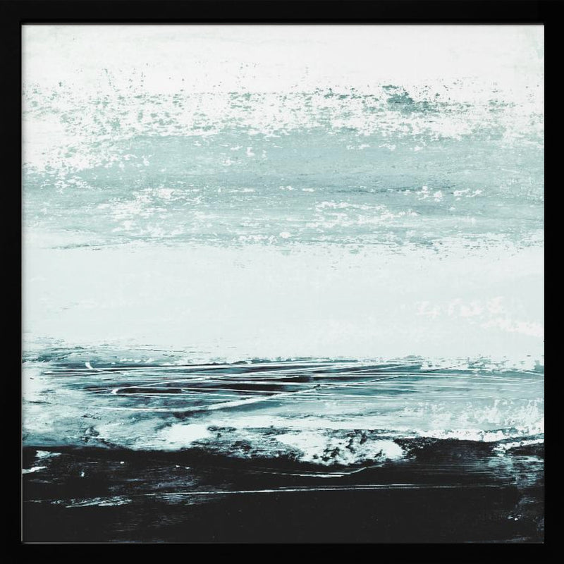 minimal seascape - Square Stretched Canvas, Poster or Fine Art Print I Heart Wall Art