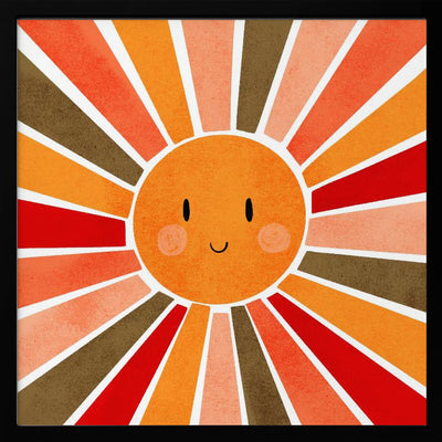 Cheerful Sunshine - Square Stretched Canvas, Poster or Fine Art Print I Heart Wall Art