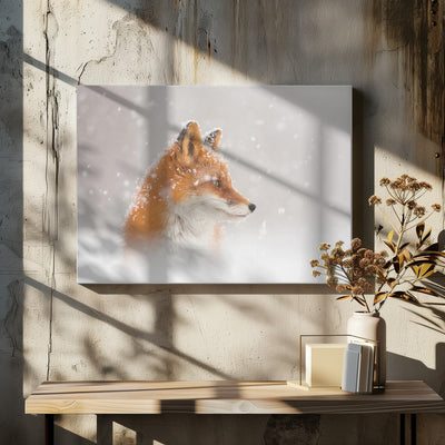 Snow is falling… - Stretched Canvas, Poster or Fine Art Print I Heart Wall Art