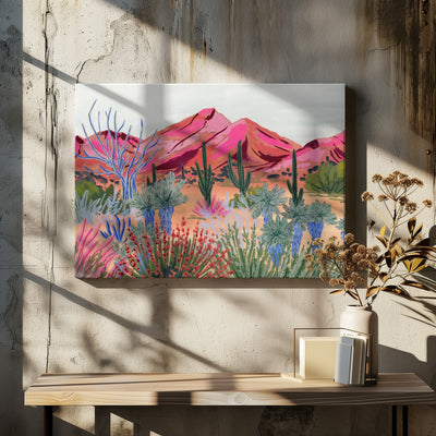 Bright Desert - Stretched Canvas, Poster or Fine Art Print I Heart Wall Art