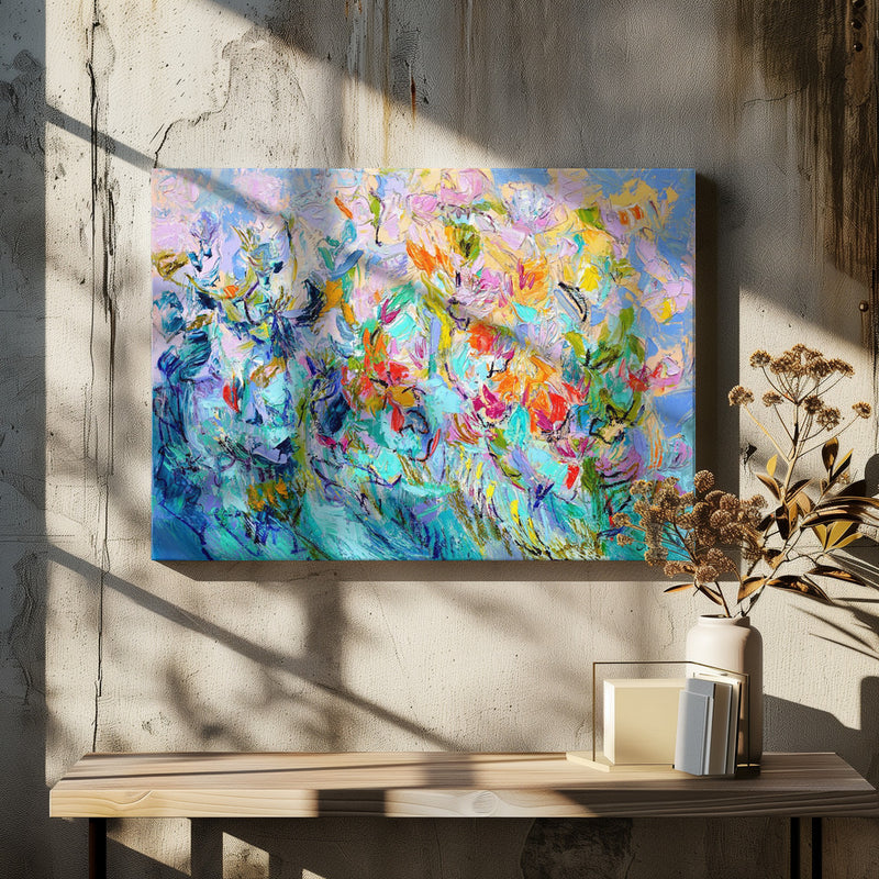 Dance Of Garden Faeries - Stretched Canvas, Poster or Fine Art Print I Heart Wall Art