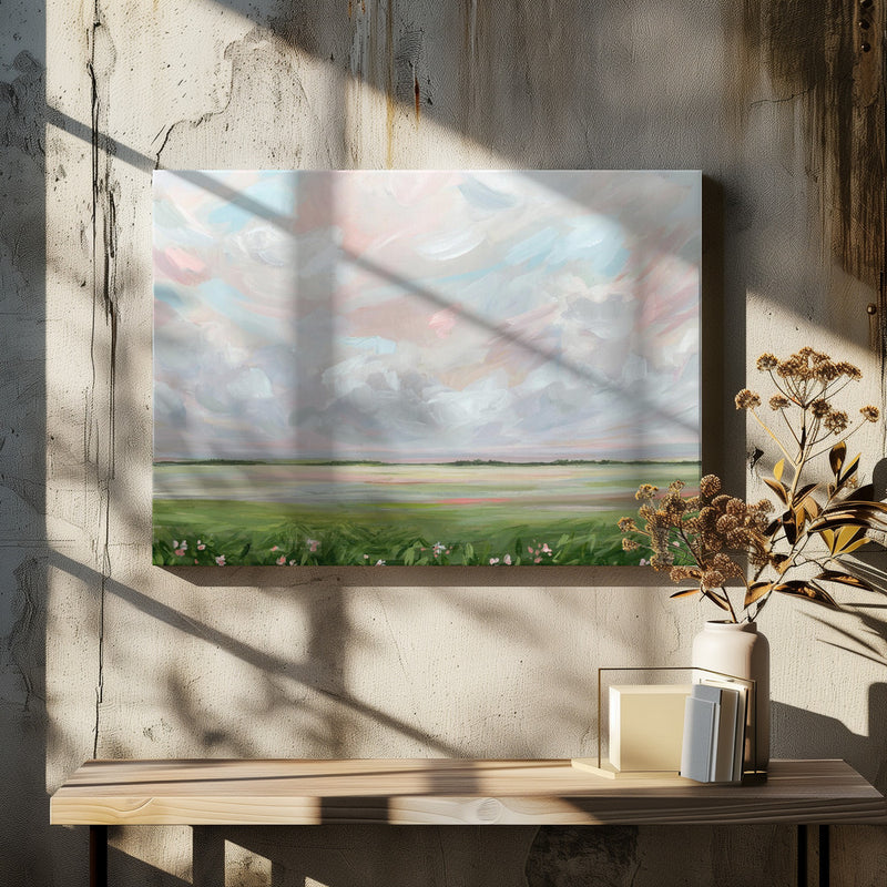 Amongst the Wildflowers - Stretched Canvas, Poster or Fine Art Print I Heart Wall Art