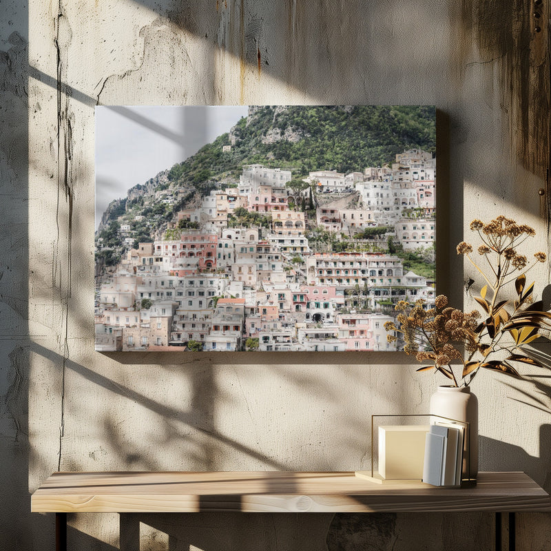 Positano at the Amalfi Coast - Stretched Canvas, Poster or Fine Art Print I Heart Wall Art