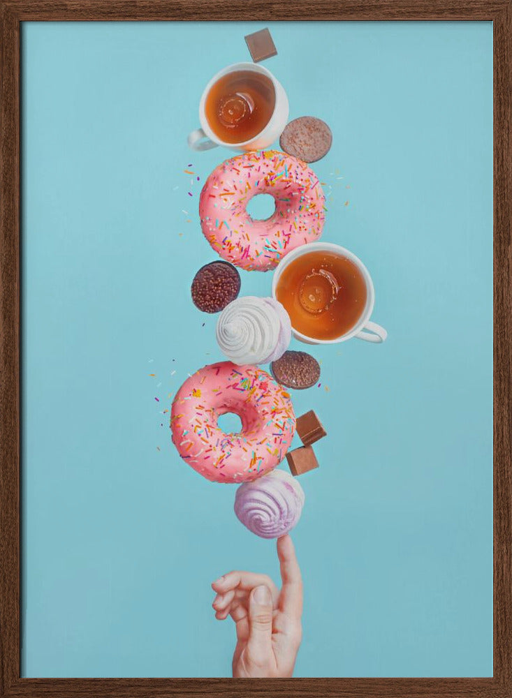 Weekend donuts - Stretched Canvas, Poster or Fine Art Print I Heart Wall Art