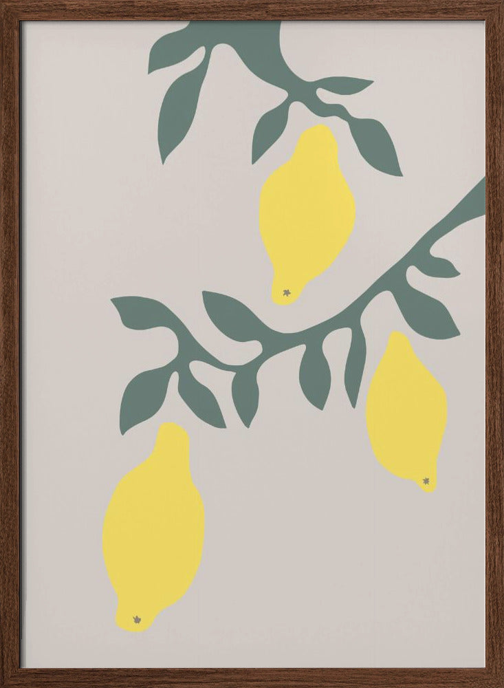 Lemons - Stretched Canvas, Poster or Fine Art Print I Heart Wall Art