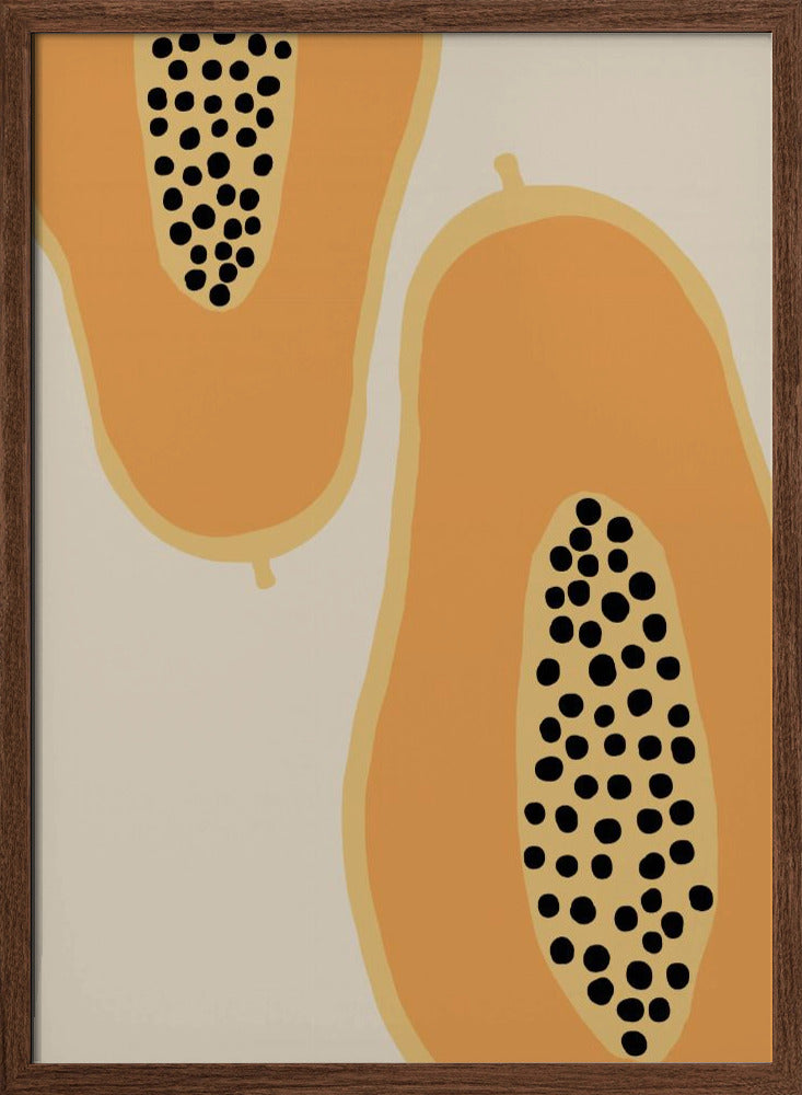 Papaya Fruit - Stretched Canvas, Poster or Fine Art Print I Heart Wall Art