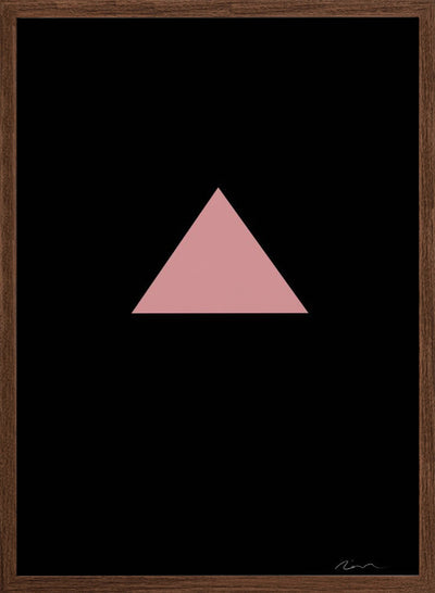 Pink Triangle - Stretched Canvas, Poster or Fine Art Print I Heart Wall Art