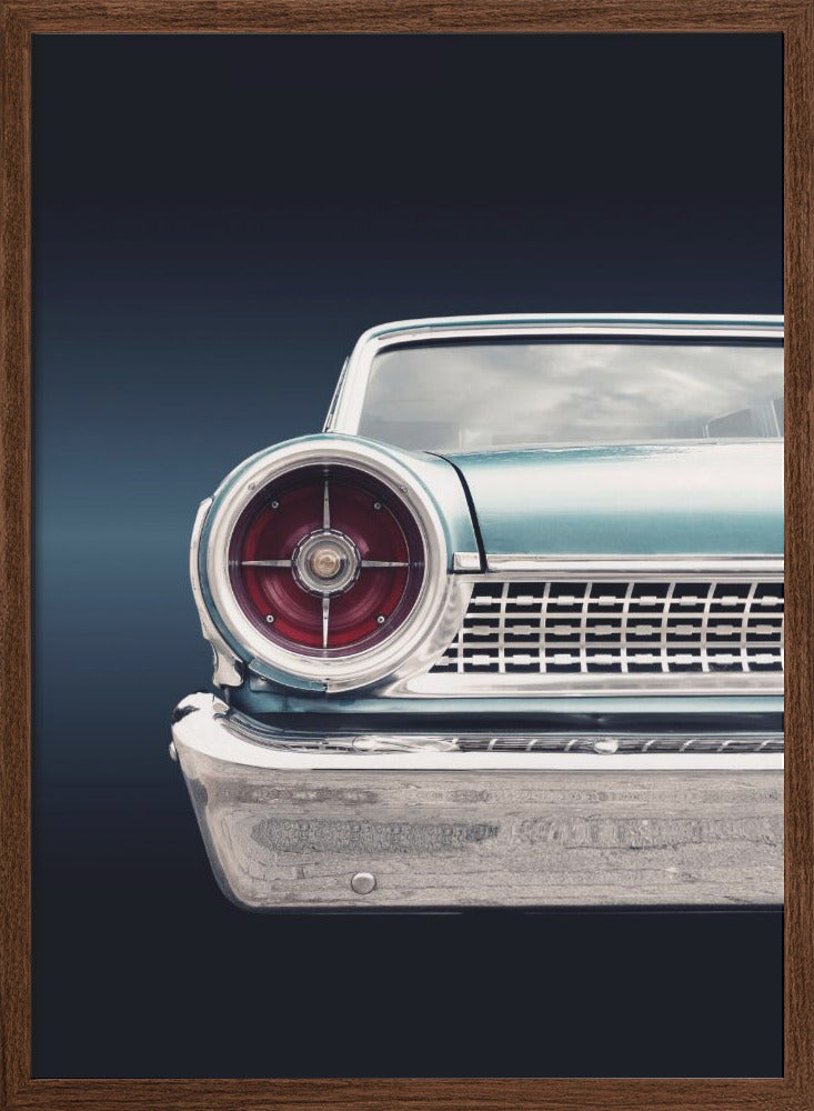 US classic car 1963 Galaxie - Stretched Canvas, Poster or Fine Art Print I Heart Wall Art