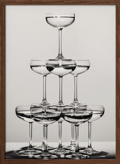 Champagne tower_6 - Stretched Canvas, Poster or Fine Art Print I Heart Wall Art