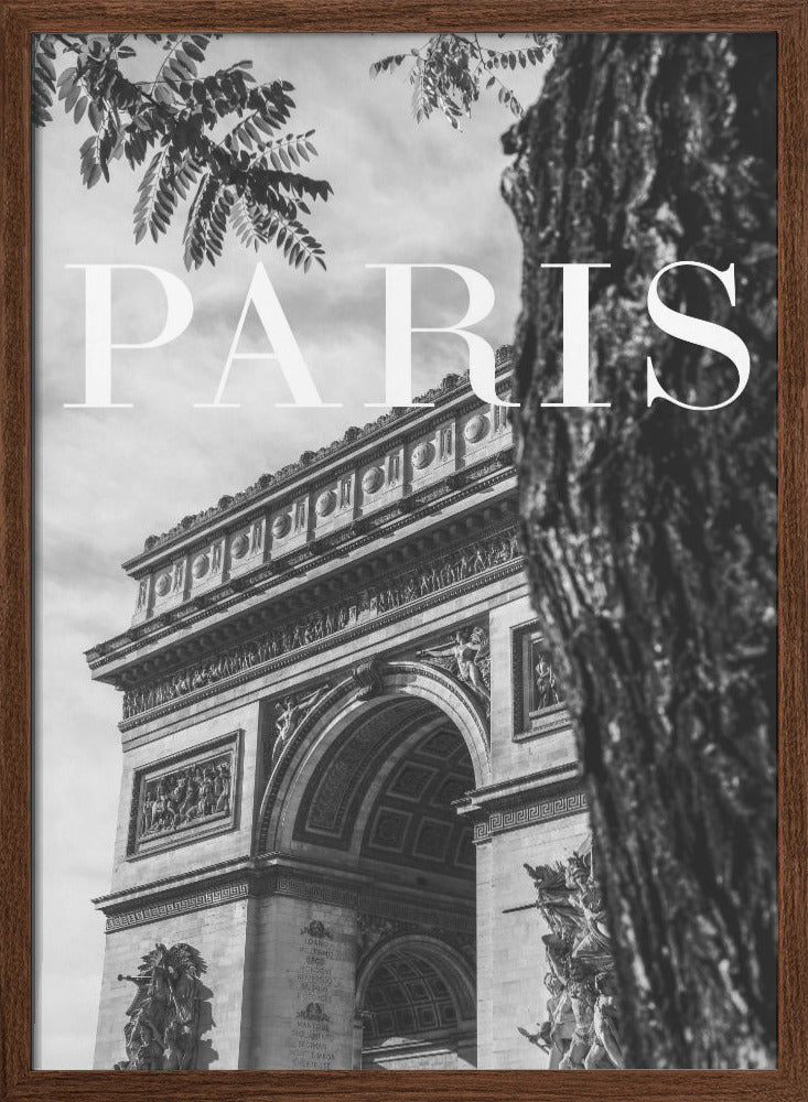 Paris Text 7 - Stretched Canvas, Poster or Fine Art Print I Heart Wall Art