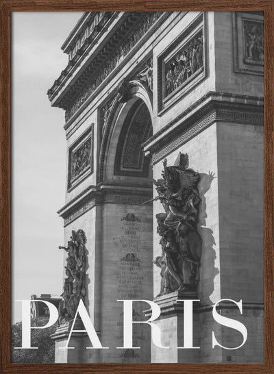 Paris Text 6 - Stretched Canvas, Poster or Fine Art Print I Heart Wall Art