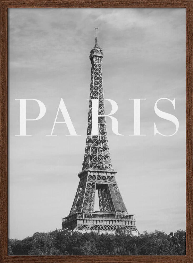 Paris Text 2 - Stretched Canvas, Poster or Fine Art Print I Heart Wall Art