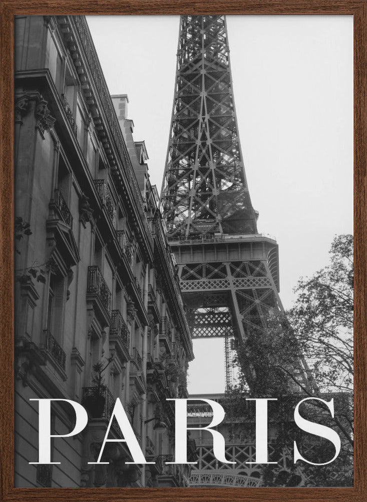 Paris Text 1 - Stretched Canvas, Poster or Fine Art Print I Heart Wall Art