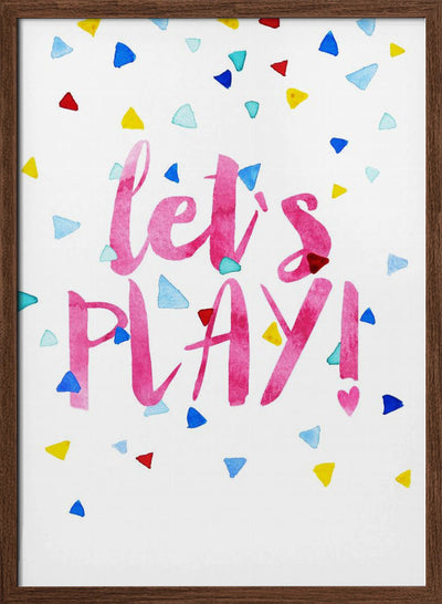 Let`s Play! - Stretched Canvas, Poster or Fine Art Print I Heart Wall Art