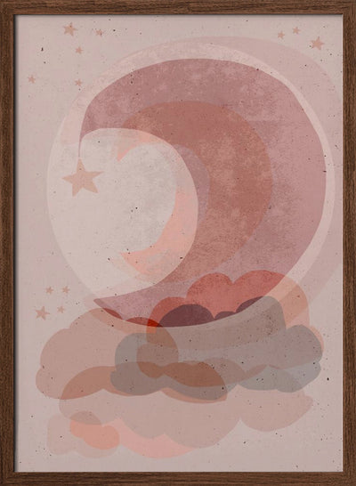 Gentle Moon - Stretched Canvas, Poster or Fine Art Print I Heart Wall Art