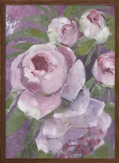 Rylee painterly roses - Stretched Canvas, Poster or Fine Art Print I Heart Wall Art