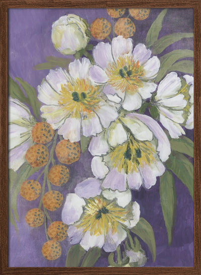 Choi painterly bouquet - Stretched Canvas, Poster or Fine Art Print I Heart Wall Art