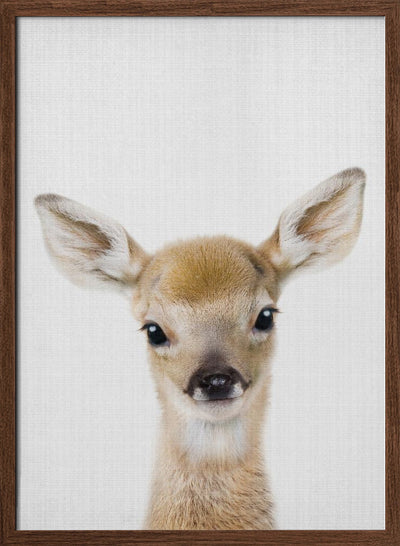 Peekaboo Baby Deer - Stretched Canvas, Poster or Fine Art Print I Heart Wall Art