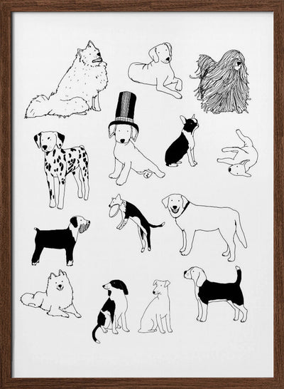 Dogs - Stretched Canvas, Poster or Fine Art Print I Heart Wall Art