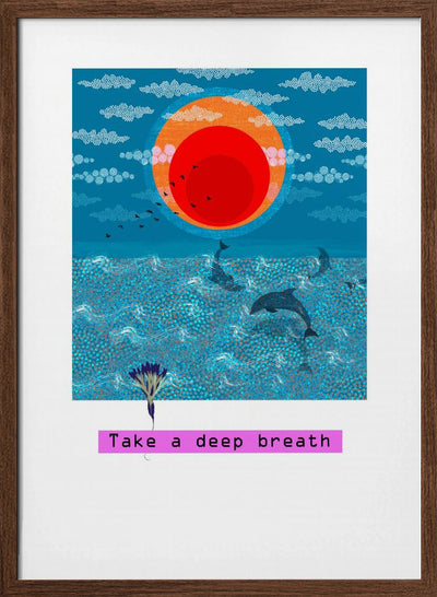 Take a deep breath - Stretched Canvas, Poster or Fine Art Print I Heart Wall Art