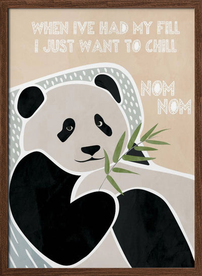 Children's panda typography - Stretched Canvas, Poster or Fine Art Print I Heart Wall Art