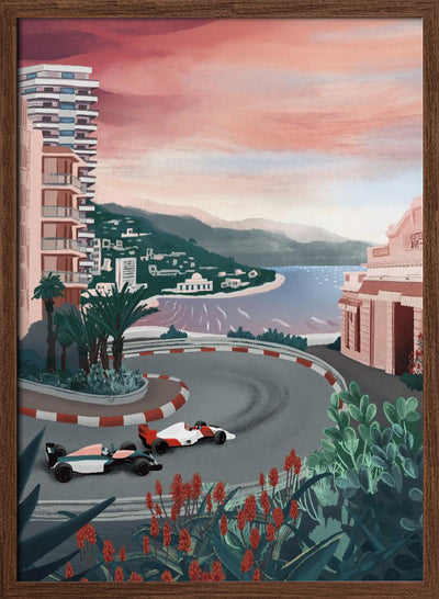 Monaco Circuit - Stretched Canvas, Poster or Fine Art Print I Heart Wall Art