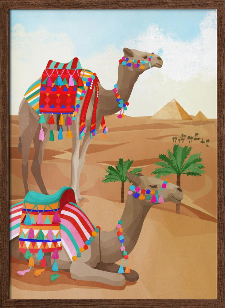 Desert Adventure - Stretched Canvas, Poster or Fine Art Print I Heart Wall Art