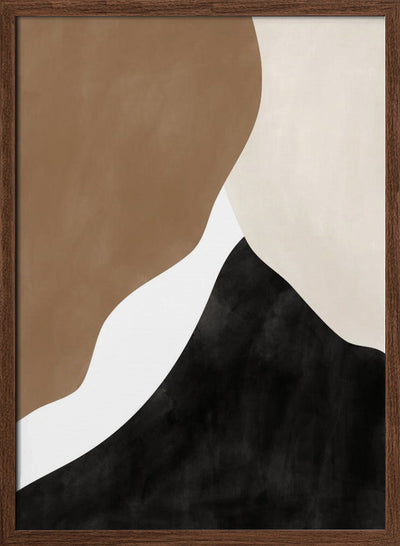 Abstract Beige and Brown Art - Stretched Canvas, Poster or Fine Art Print I Heart Wall Art
