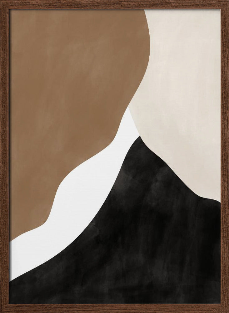 Abstract Beige and Brown Art - Stretched Canvas, Poster or Fine Art Print I Heart Wall Art