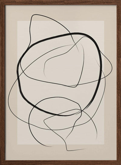 Soft Abstract Lines Art - Stretched Canvas, Poster or Fine Art Print I Heart Wall Art
