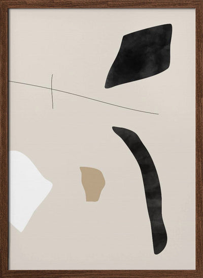 Graphic Shapes and Lines Poster - Stretched Canvas, Poster or Fine Art Print I Heart Wall Art